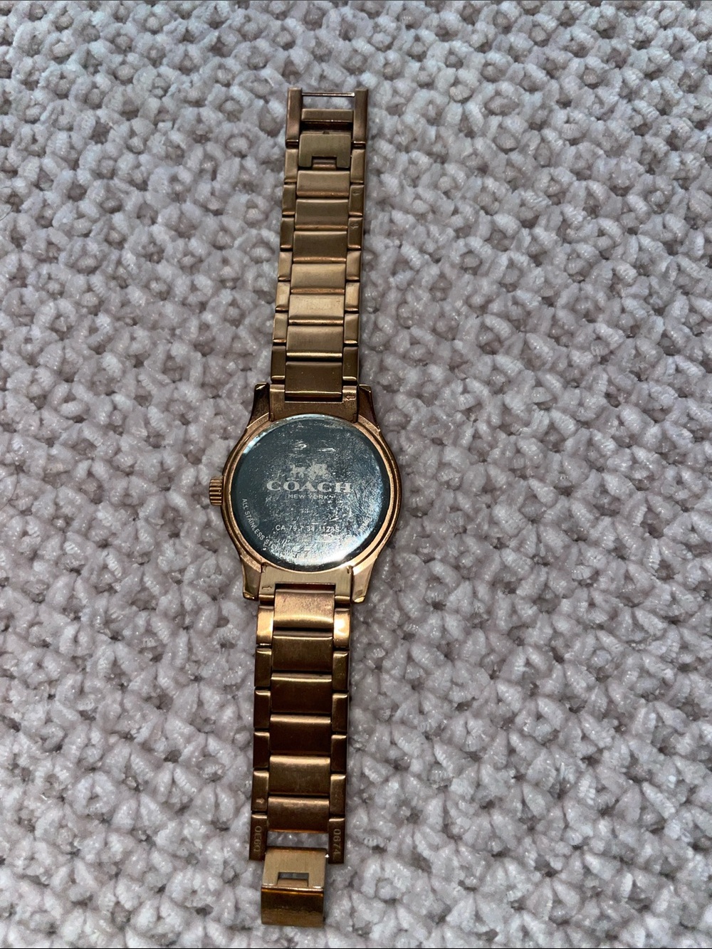 Coach Gold-Tone Crystal Accent Bracelet Watch - Picture 2 of 2